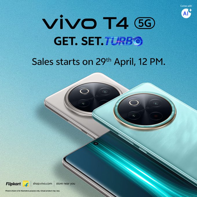 Vivo T4 5G With Snapdragon 7s Gen 3 SoC, 7,300mAh Battery Launched in India: Price, Specifications